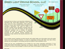 Tablet Screenshot of greenlightdriving.net